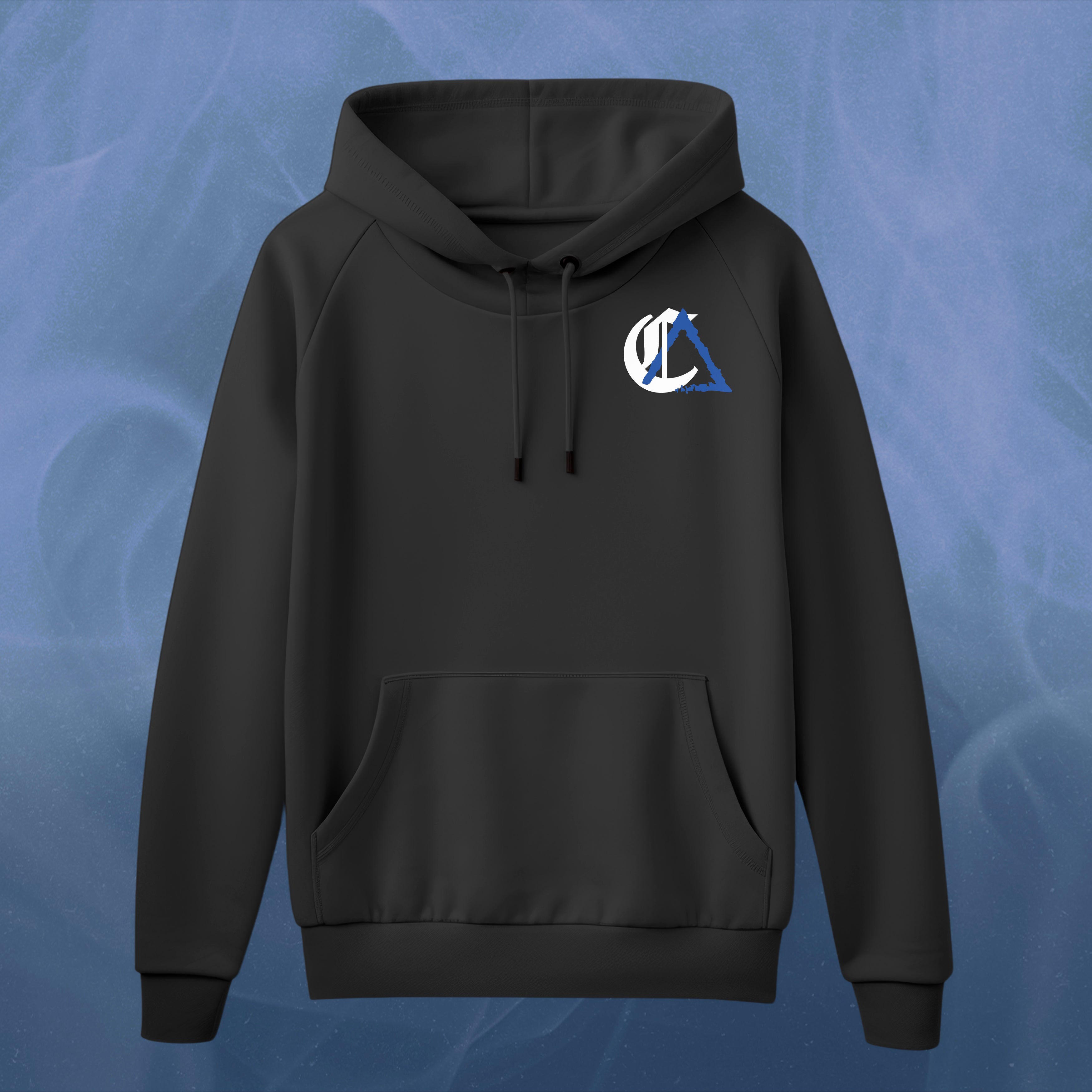 Old English Hoodie (Graphite & White)